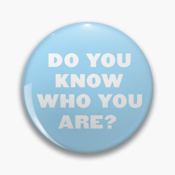 Item preview, do you know who you are blue designed and sold by cool stickerz.