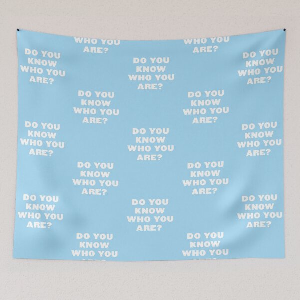 Item preview, do you know who you are blue designed and sold by cool stickerz.