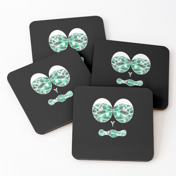 Item preview, Funny face green flashes in white designed and sold by Zwuck.