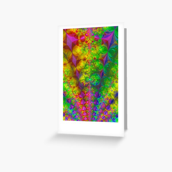 Fractal Fountain Greeting Card