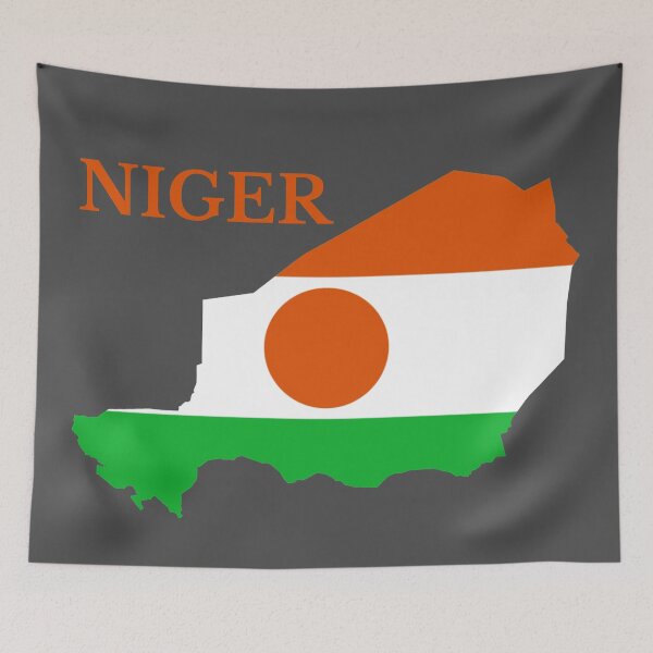 Item preview, Niger Map Flag designed and sold by marosharaf.