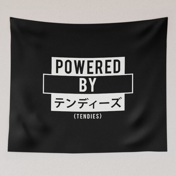 Item preview, Powered By Tendies Japanese Aesthetic Vaporwave Design Gift design designed and sold by D-C-Designs.