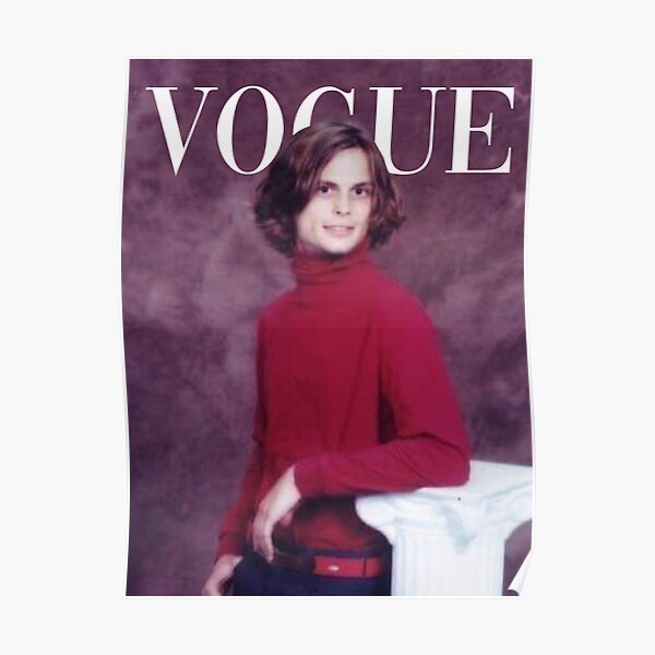 VOGUE: matthew gray gubler - iconic photo Poster