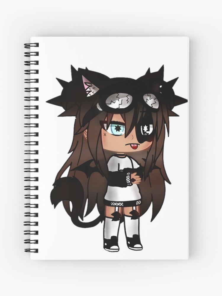 Cute Anime Girl - Gacha Edit | Spiral Notebook