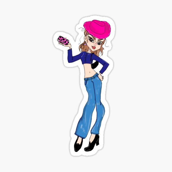 Lily Rose Depp Bratz y2k Sticker Sticker