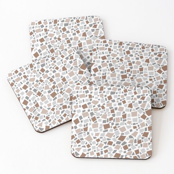 Item preview, Broken Tiles Mosaic Pattern Brown Color Background GC-120-3 designed and sold by GraphicCharms.