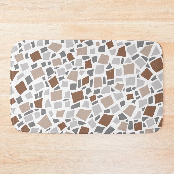 Item preview, Broken Tiles Mosaic Pattern Brown Color Background GC-120-3 designed and sold by GraphicCharms.