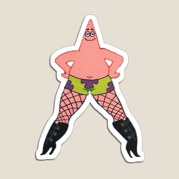 Spongebob human face Meme Sticker Magnet for Sale by desigbyZEE