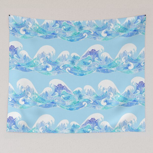 Item preview, Blue Watercolour Waves  designed and sold by KConfetti.