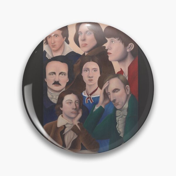 Item preview, Poets (Plath, Shelley, Wordsworth, Keats, Poe, Wilde, Dickinson) designed and sold by artsy-cici.
