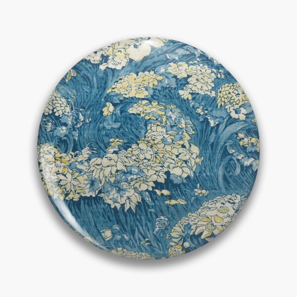 Item preview, Floral Sea Design - Vintage Textile Print by Arthur Silver, 1894 designed and sold by Vintage Wall Art.
