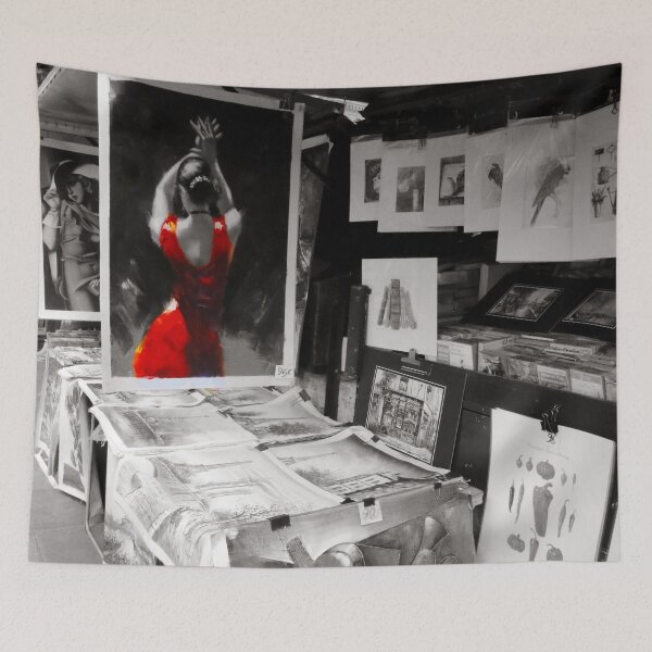 Item preview, Paris Artwork Black, White and Red designed and sold by jalanphoto.