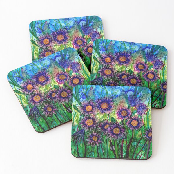 Item preview, Blue Moppets, gorgeous pom pom flowers designed and sold by MillieMoth.