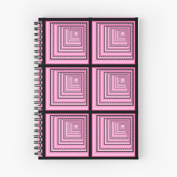 Item preview, Pink and black square tunnel with black and pink shaded lines and an end in sight  designed and sold by AnnaBBS.