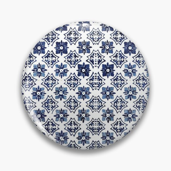 Item preview, Vintage Blue Ceramic Tiles designed and sold by Anna Lemos.
