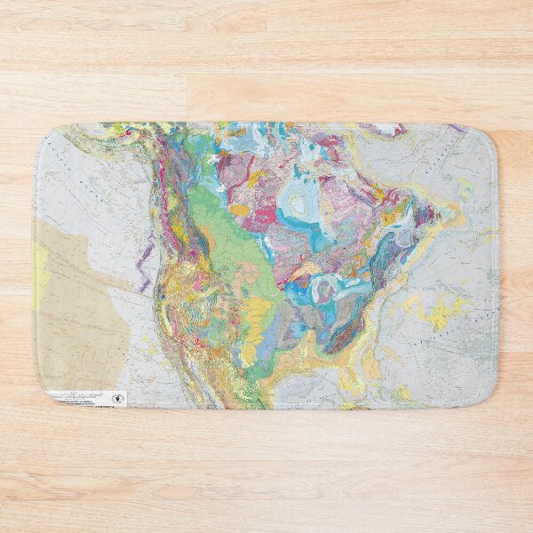 Item preview, USGS Geologic Map of North America designed and sold by Vintage Wall Art.