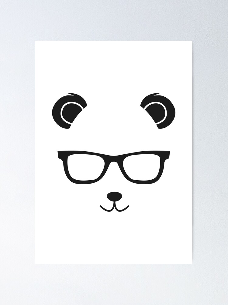 Cute Little Bear Panda Nerd With Glasses T-Shirt Cute Little Bear Panda Nerd With Glasses T-Shirt