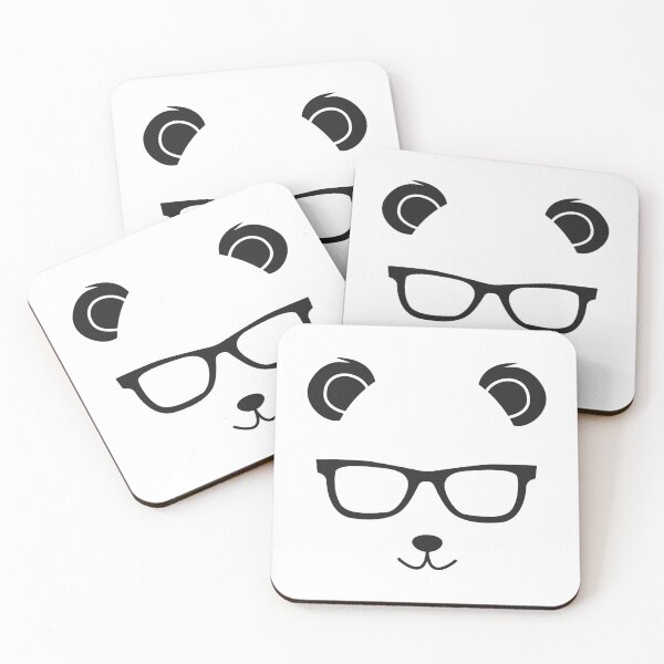 Item preview, Cute Little Bear Panda Nerd With Glasses Gift designed and sold by haselshirt.