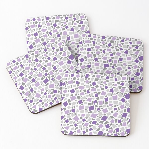 Item preview, Broken Tiles Mosaic Pattern Light Purple Color Background GC-120-5 designed and sold by GraphicCharms.
