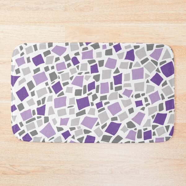 Item preview, Broken Tiles Mosaic Pattern Light Purple Color Background GC-120-5 designed and sold by GraphicCharms.
