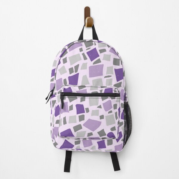 Item preview, Broken Tiles Mosaic Pattern Light Purple Color Background GC-120-5 designed and sold by GraphicCharms.