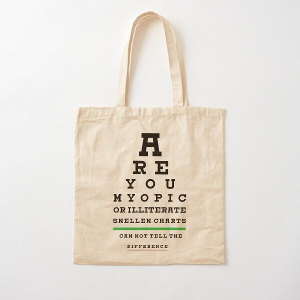 Gráficos de Snellen Bolsa de algodón