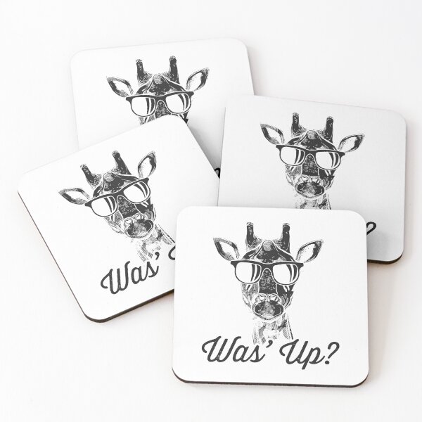 Artikelvorschau, Was' Up Giraffe Cute Graphic Wildlife Animal Gift entworfen und verkauft von haselshirt.