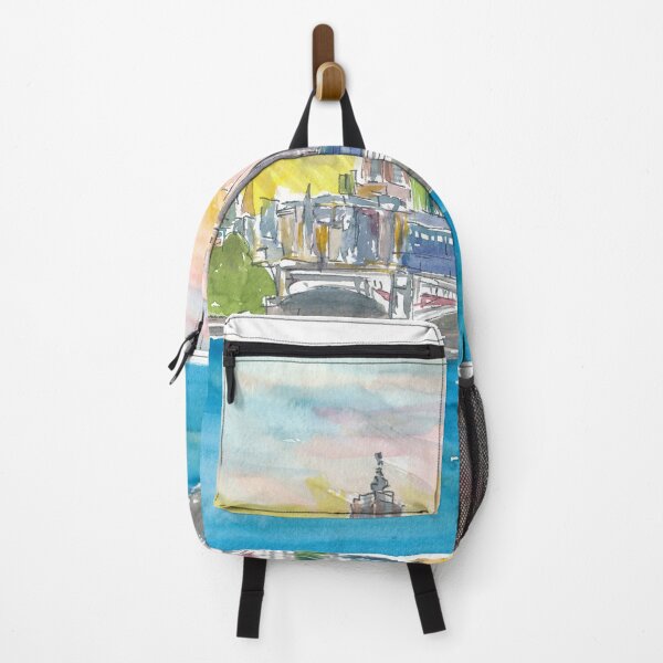 Item preview, Melbourne Australia Skyline with Yarra River At Sunset designed and sold by artshop77.