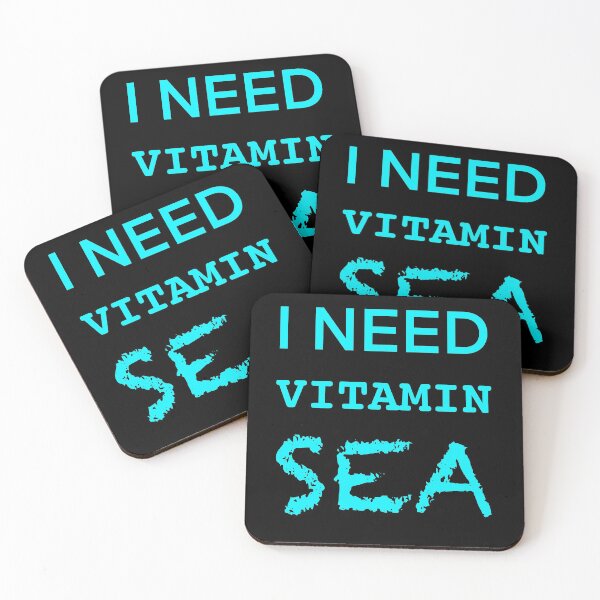 Item preview, I Need Vitamin Sea Turquoise designed and sold by Zwuck.