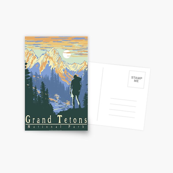 Grand Tetons National Park Wyoming Postcard