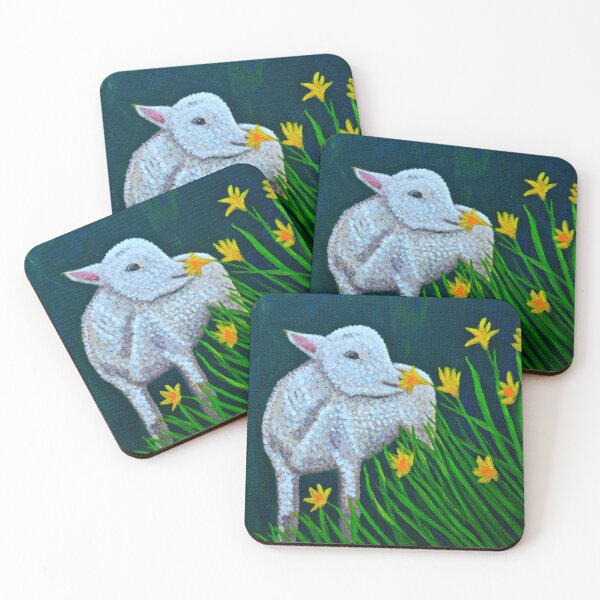 Item preview, Cute Lamb, sheep, baby animal, melidasart designed and sold by MelidasArt.