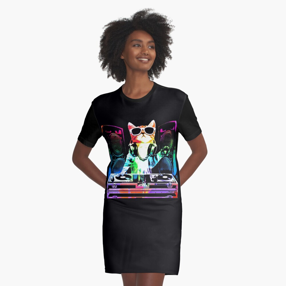 Item preview, Graphic T-Shirt Dress designed and sold by robotface.