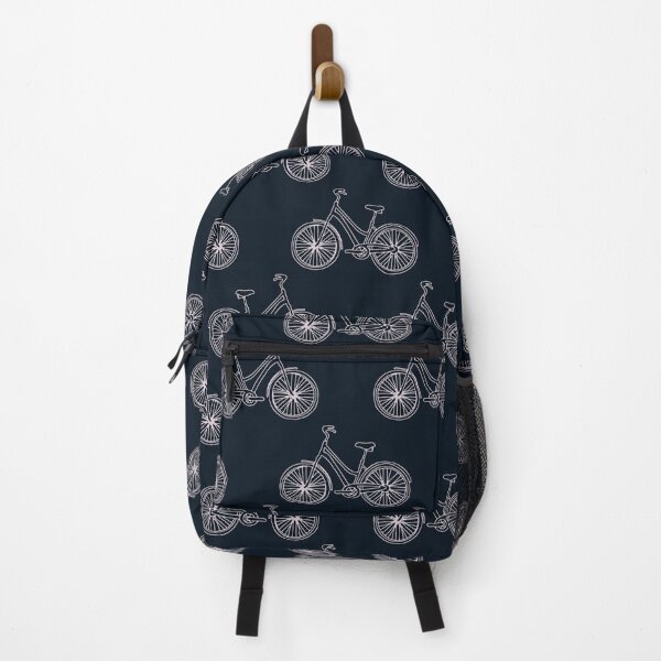 Item preview, Bicycle Pattern On Dark Background designed and sold by okpinsArtDesign.