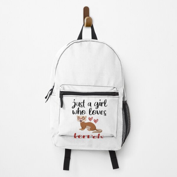 just a girl who loves ferrets ,Ferret Lover,Gift Animal Lover Backpack