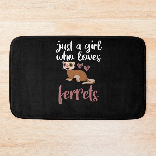 Item preview, just a girl who loves ferrets ,Ferret Lover,Gift Animal Lover  designed and sold by Noussairox.