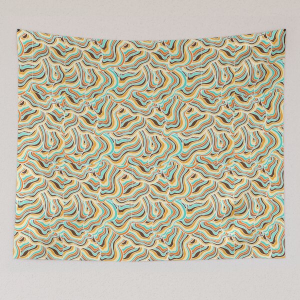Item preview, Swirly bacteria pattern designed and sold by Delicarte.