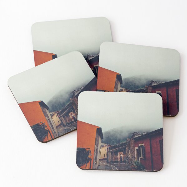 Item preview, Foggy Mountain Village View - Beyond The fog lies clarity - Cloudy Sky Mountain  designed and sold by Vikingstorm.