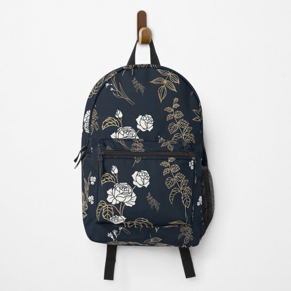 Item preview, Black Night Flower Design Pattern designed and sold by dmr studio.