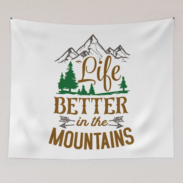 Item preview, LIFE IS BETTER IN THE MOUNTAINS designed and sold by OzyManDiaS90.