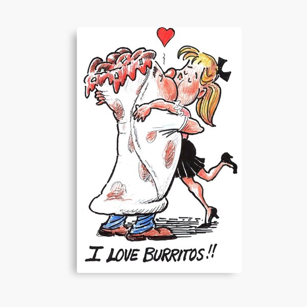 Item preview, Full Color Burrito Girl designed and sold by FunToons.