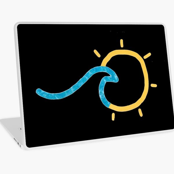 wave and sun Laptop Skin