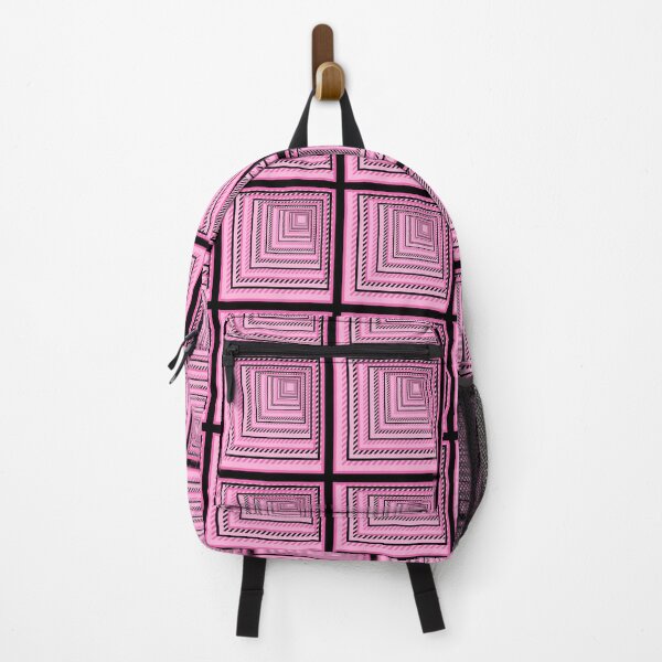 Item preview, Pink and black square tunnel with black and pink shaded lines and an end in sight  designed and sold by AnnaBBS.