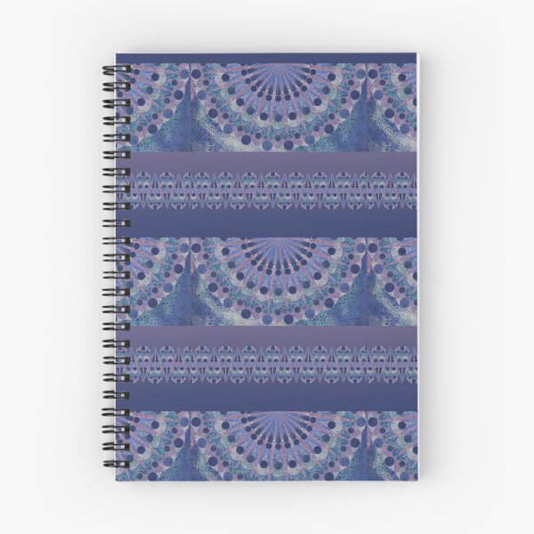 Item preview, Blue on Purple Half Mandala designed and sold by WatersEdgeGal.