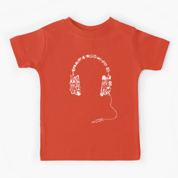 Headphones Collage Kids T-Shirt