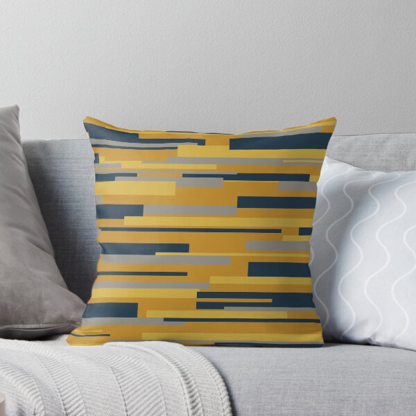 Item preview, Wright - Geometric Mid Century Modern Abstract Pattern in Dark Mustard, Light Mustard, Grey, and Navy Blue designed and sold by kierkegaard.