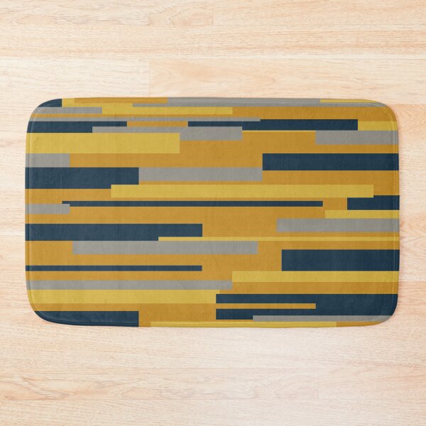 Item preview, Wright - Geometric Mid Century Modern Abstract Pattern in Dark Mustard, Light Mustard, Grey, and Navy Blue designed and sold by kierkegaard.
