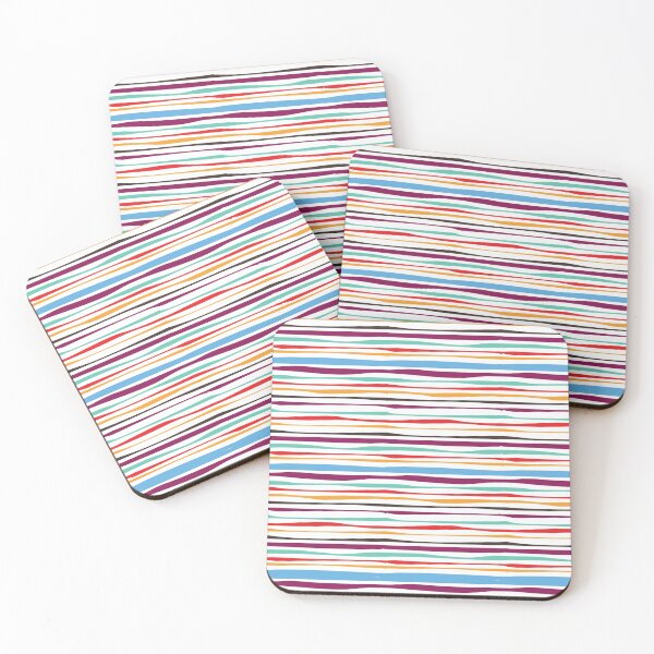 Item preview, stripe pattern bright colours designed and sold by Delicarte.