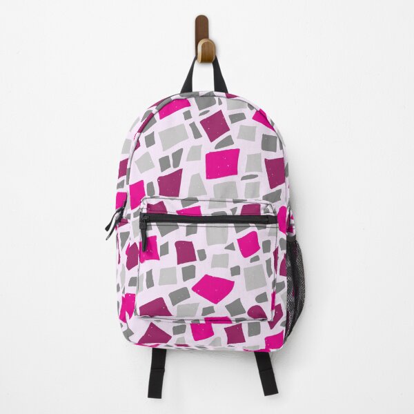 Item preview, Broken Tiles Mosaic Pattern Magenta Pink Color Background GC-120-10 designed and sold by GraphicCharms.