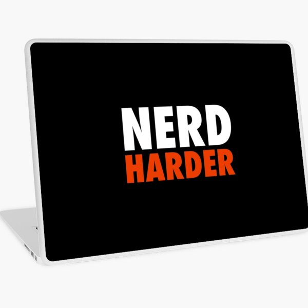 Nerd Harder Laptop Skin