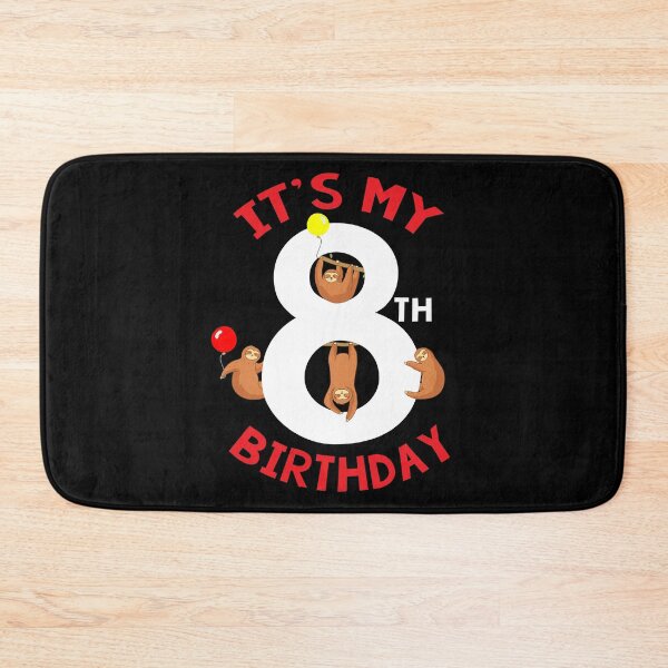Item preview, Sloth Theme 8 Years old Birthday Party Theme Gift designed and sold by 2blackcherries.